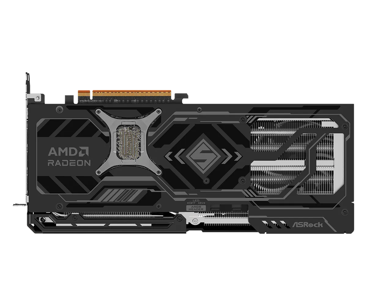 Card màn hình ASROCK AMD Radeon RX 9070 XT Steel Legend Dark 16GB